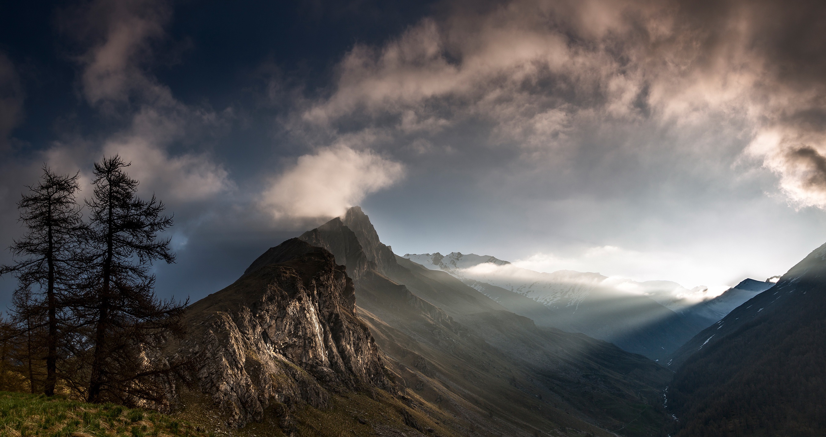 landscape, Dark, Sky, Mountains, Nature Wallpapers HD / Desktop and