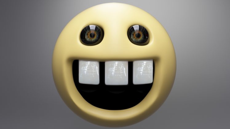 emoticons, Humor, 3D, Awesome face HD Wallpaper Desktop Background