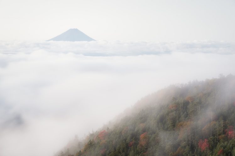 mist, Landscape, Nature, White, Mountains HD Wallpaper Desktop Background