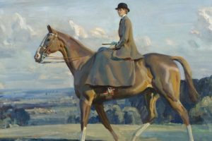 women, Alfred James Munnings, Classic art, Nature, Animals, Painting, Artwork, Horse