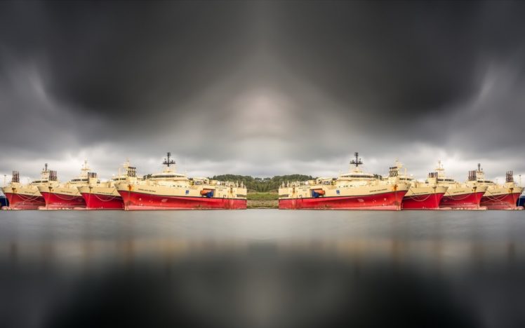 sky, Water, Ship, Vehicle HD Wallpaper Desktop Background
