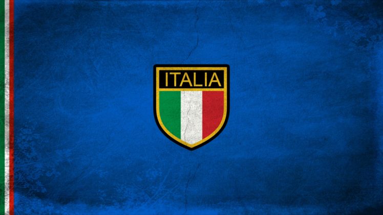 Italy, Logo, Flag, Soccer, Grunge, Simple background, Texture HD Wallpaper Desktop Background