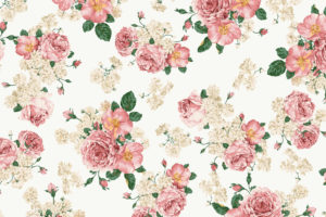 pattern, Pink flowers