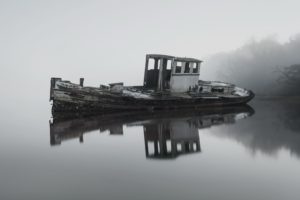 water, Boat, Wreck, Vehicle