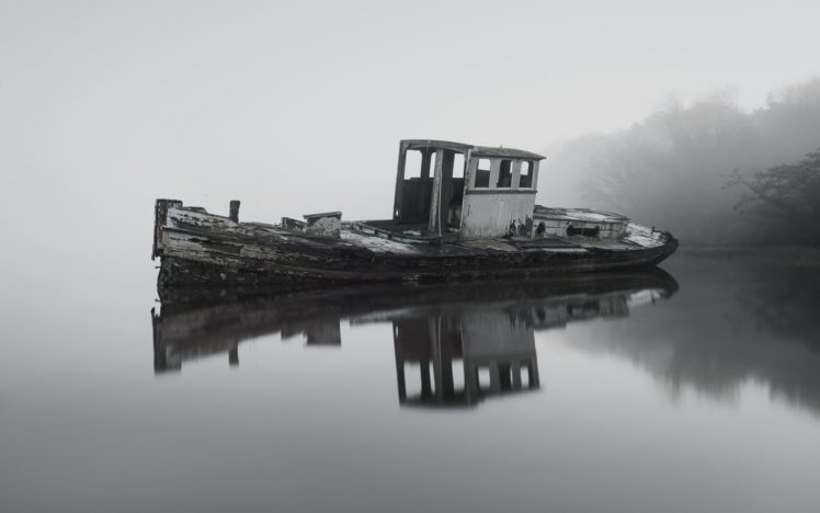 water, Boat, Wreck, Vehicle HD Wallpaper Desktop Background