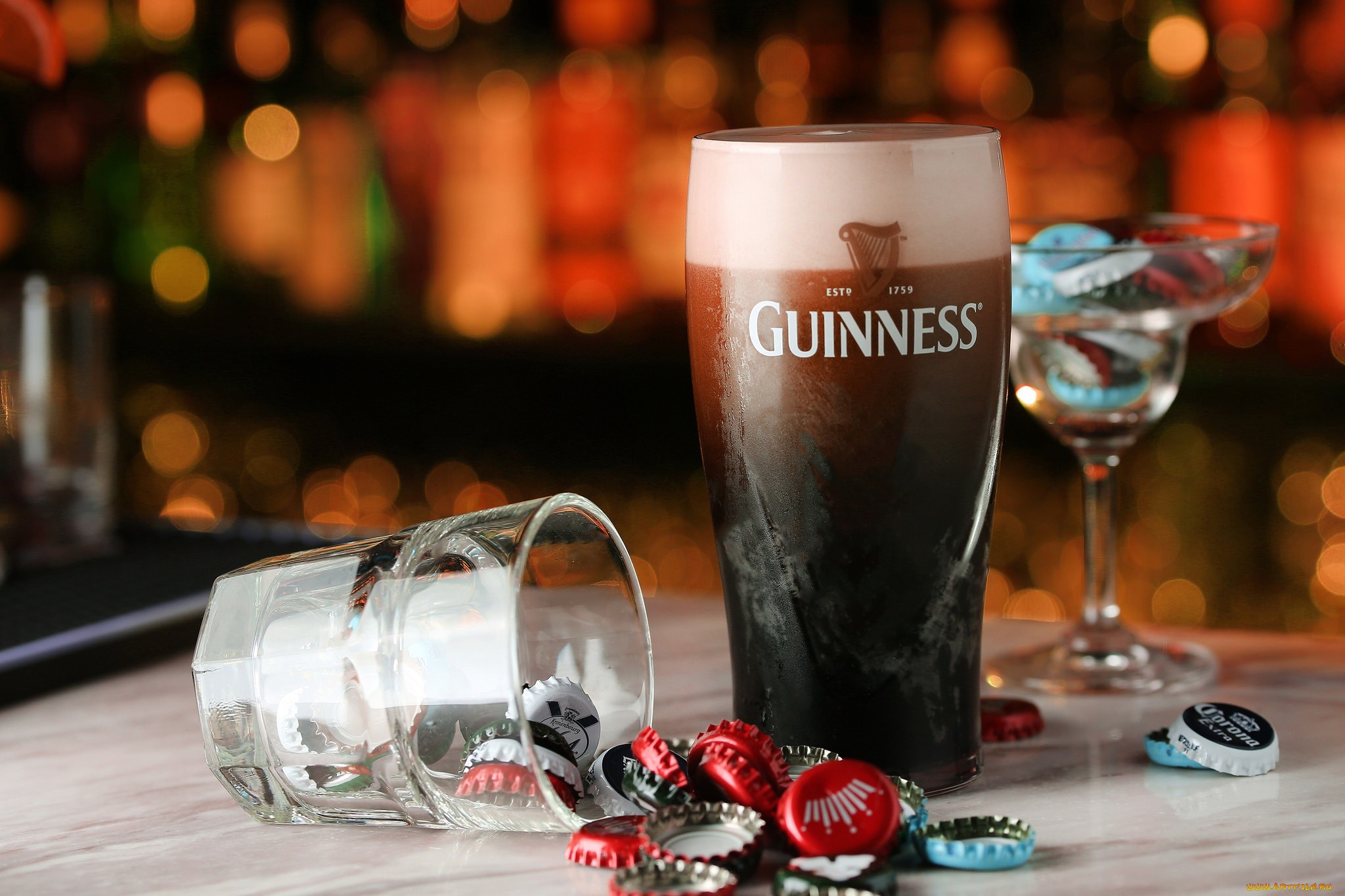 beer, Drinking glass, Alcohol, Guinness Wallpaper