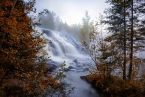 nature, Fall, Water, Waterfall, Trees