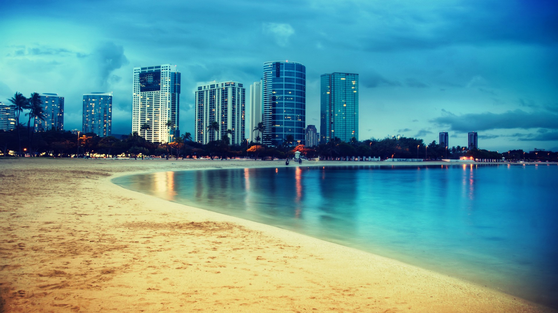 Miami, Miami Beach, Lights, Reflection Wallpapers HD / Desktop and