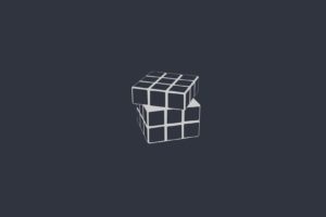 Rubiks Cube, Minimalism, Digital art