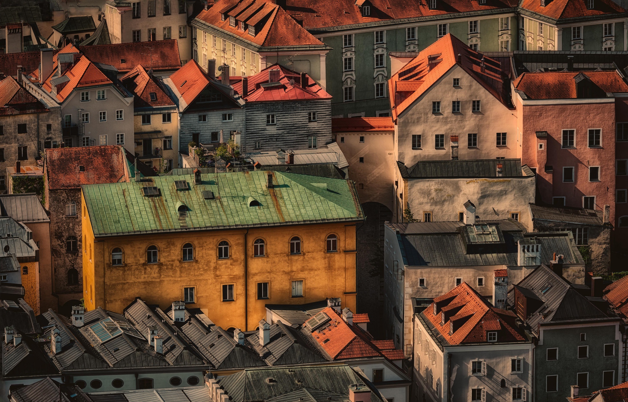 cityscape, Aerial view, Bavaria, Passau, Germany Wallpaper