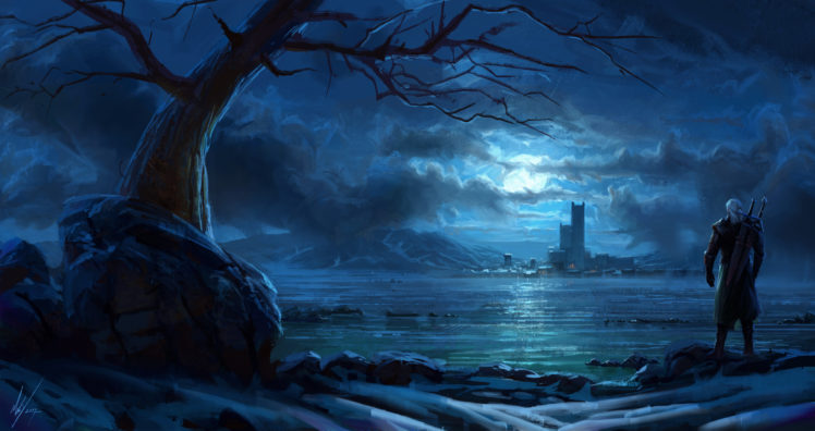 Geralt of Rivia, The Witcher 3: Wild Hunt, Video games, Landscape HD Wallpaper Desktop Background