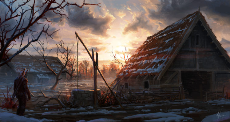 Geralt of Rivia, The Witcher 3: Wild Hunt, Video games, Landscape HD Wallpaper Desktop Background