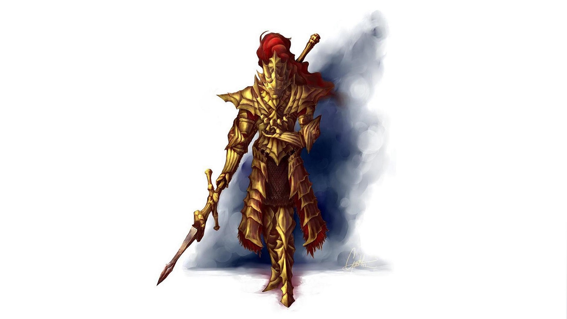 Dragon Slayer Ornstein, Video games, Dark Souls Wallpapers HD / Desktop