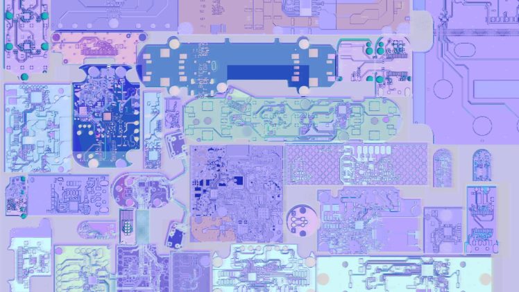 PCB, Technology, Electronics, Pastel, Circuitry, Circuit boards HD Wallpaper Desktop Background