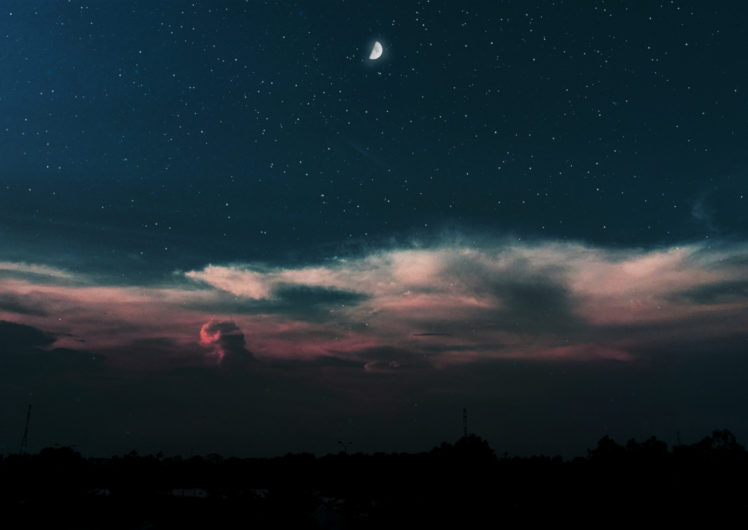 starry night, Night HD Wallpaper Desktop Background