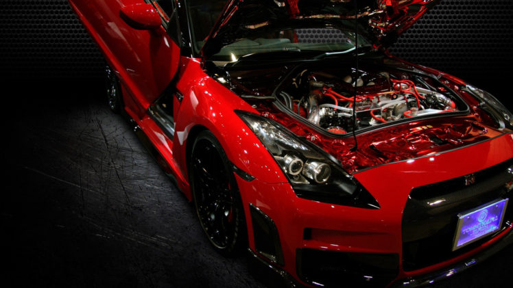 Nissan GTR, Nissan, Car, Vehicle, Red cars, Engines Wallpapers HD / Desktop  and Mobile Backgrounds