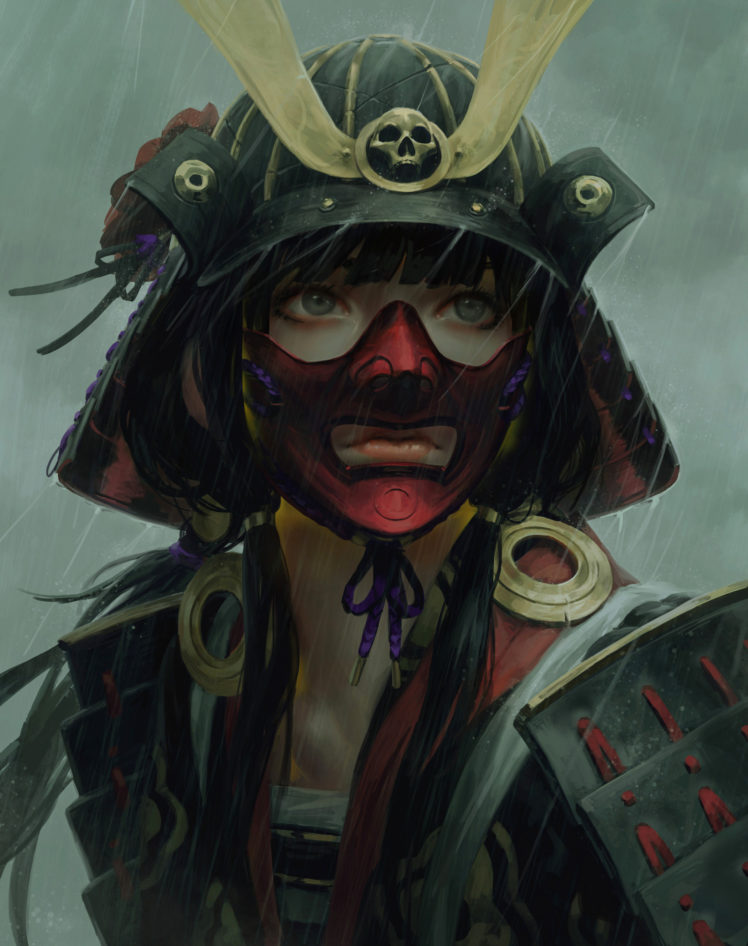 warrior, Fantasy art, Samurai HD Wallpaper Desktop Background