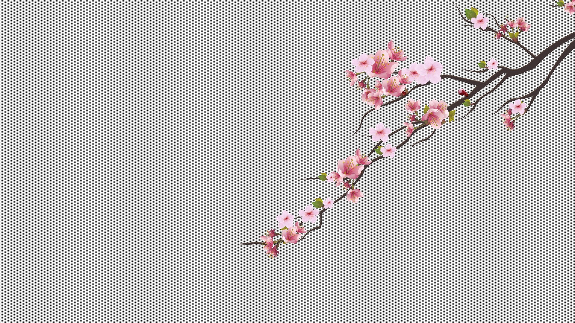 cherry trees, Cherry blossom, Minimalism, Dots, Pink flower Wallpaper
