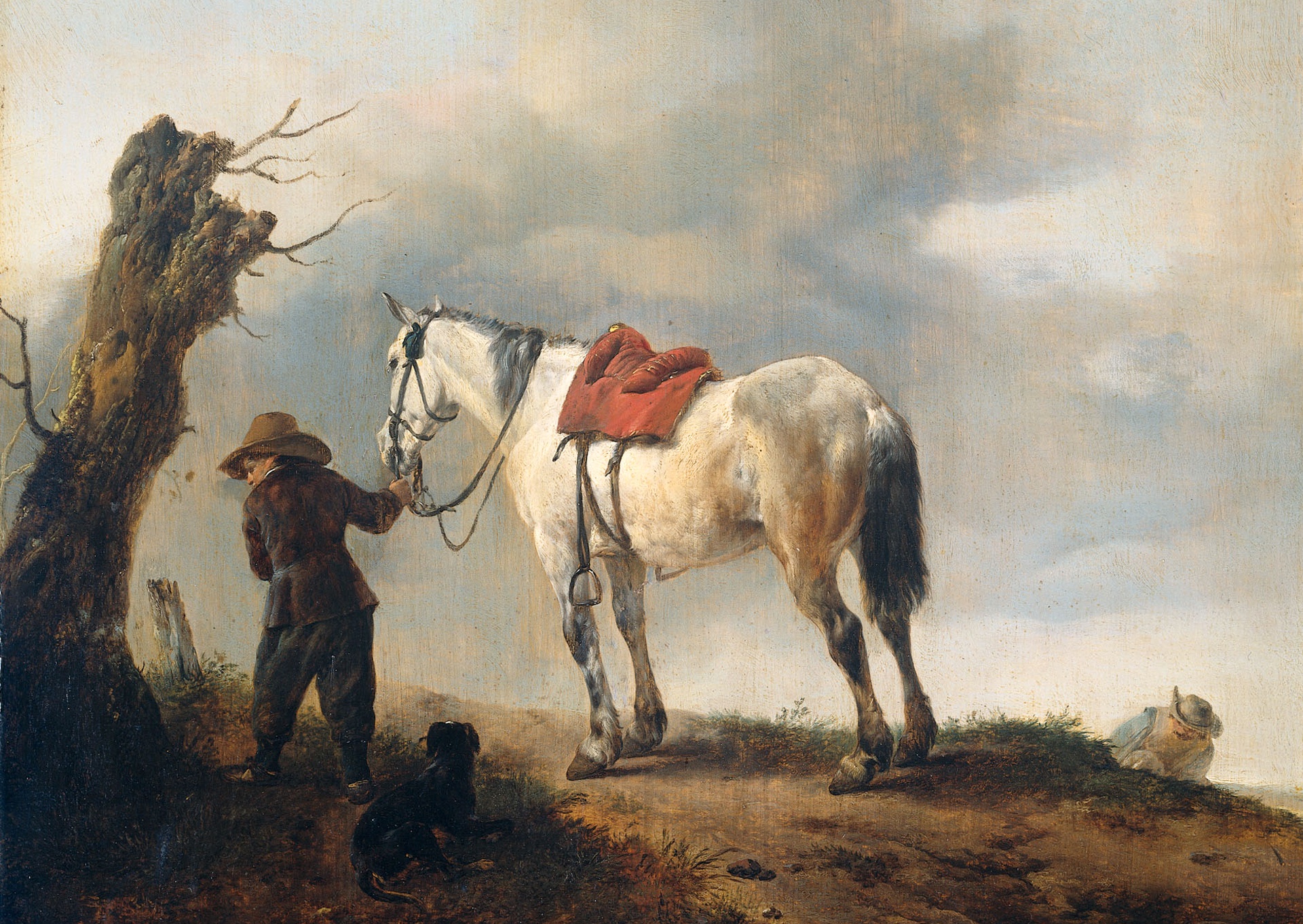 children, Phillips Wauerman, Horse, Painting, Classic art Wallpaper
