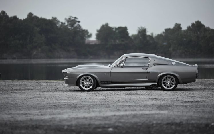 mustang gt500, Ford, Monochrome, Ford Shelby GT500, Car, Eleanor (car) HD Wallpaper Desktop Background