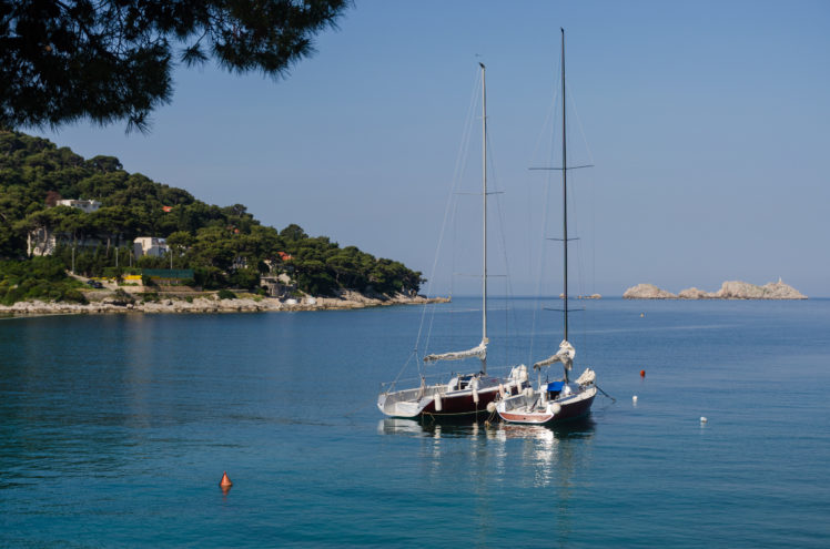 sea, Boat, Croatia, Dubrovnik, Landscape, Coast HD Wallpaper Desktop Background