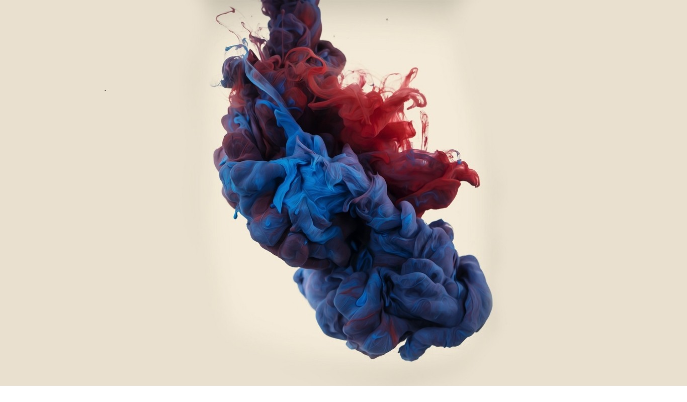 gass, Smoke, Red, Blue, Digital art, Eruption Wallpaper
