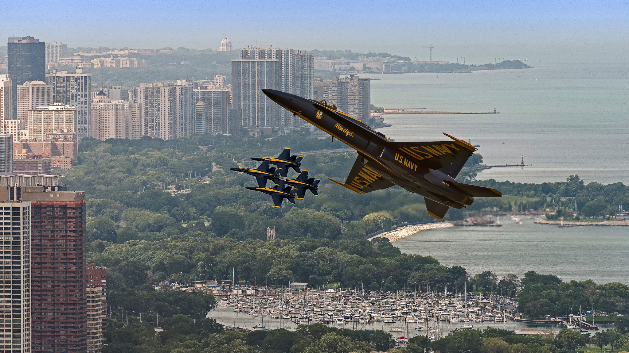 aircraft, Vehicle, Cityscape, Blue Angels Wallpaper