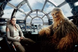 Rey, Chewbacca, Daisy Ridley, Star Wars: The Last Jedi, Star Wars, Rey (from Star Wars), Movies