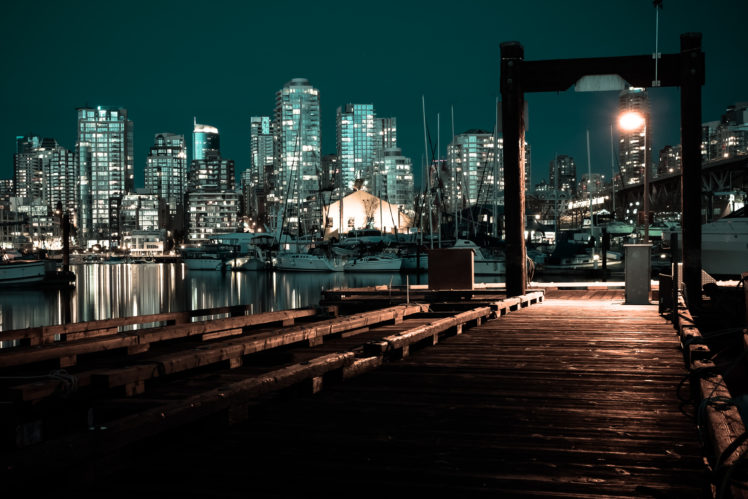 pier, Night, Cityscape HD Wallpaper Desktop Background