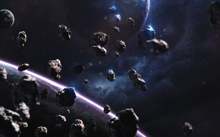 Meteorites. Deep Space Image, Science Fiction Fantasy In High Re HD Wallpaper Desktop Background