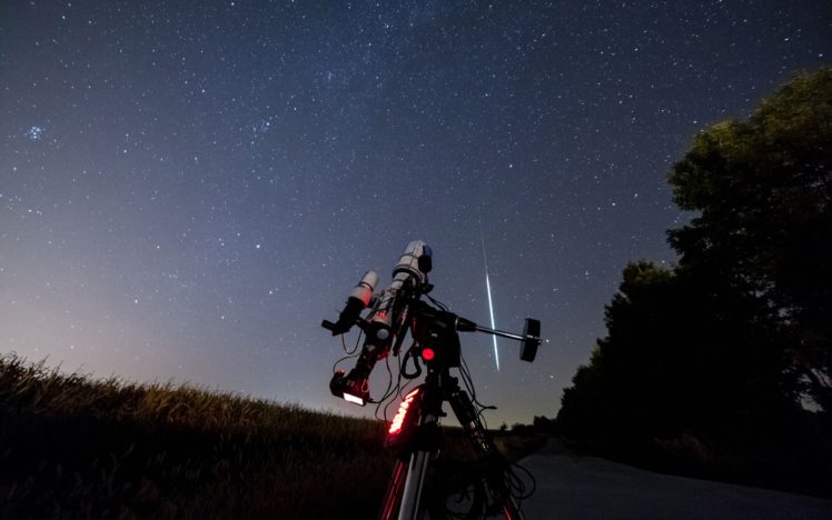 telescope, Starry night, Trees, Night HD Wallpaper Desktop Background