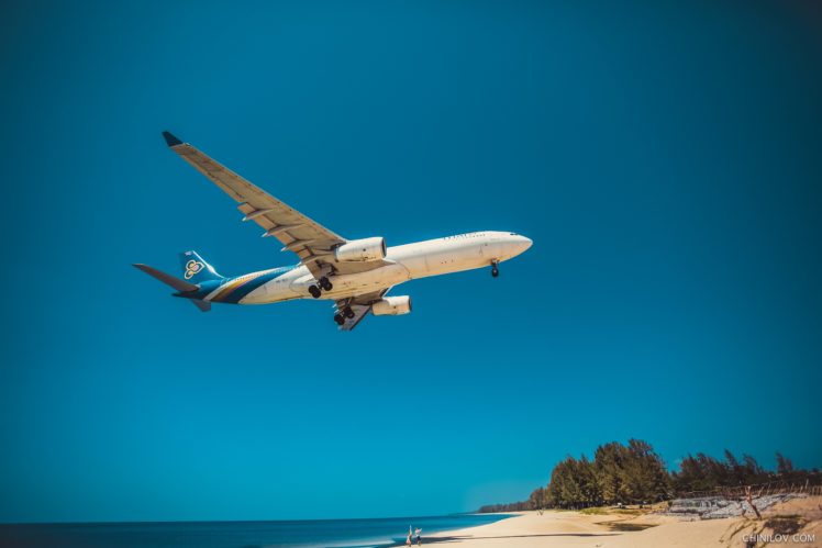 Ivan Chinilov, Blue, Sky, Vehicle, Passenger aircraft, Aircraft HD Wallpaper Desktop Background