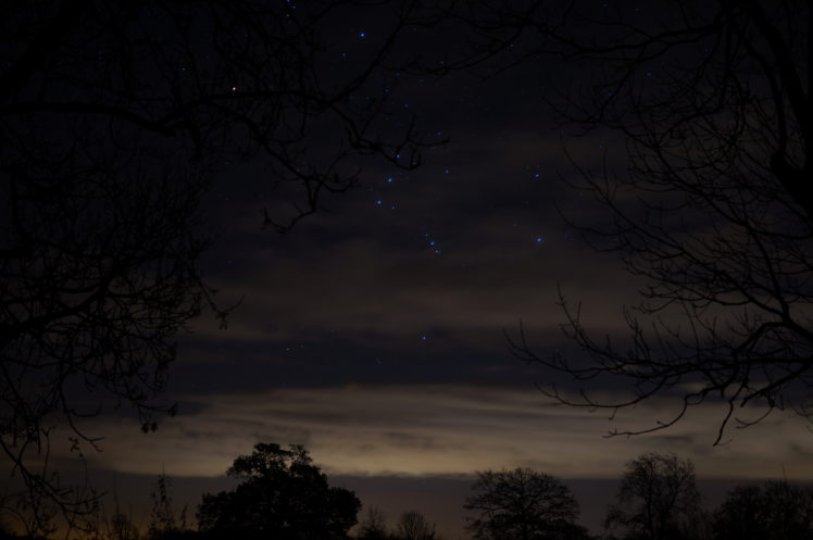 Gadfield Elm, Gloucestershire, Night sky, Starry night, Untouched HD Wallpaper Desktop Background