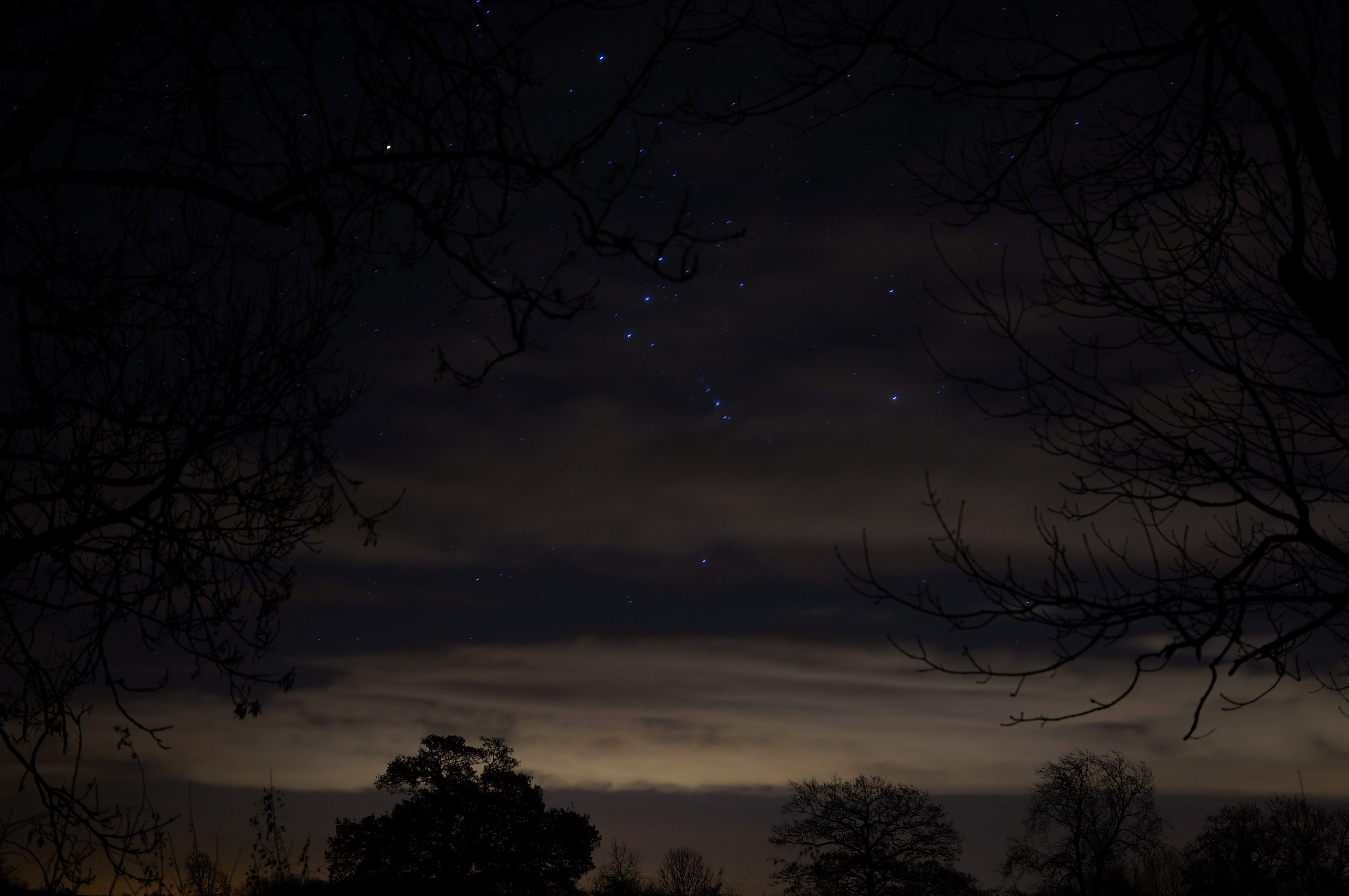 Gadfield Elm, Gloucestershire, Night sky, Starry night, Untouched Wallpaper