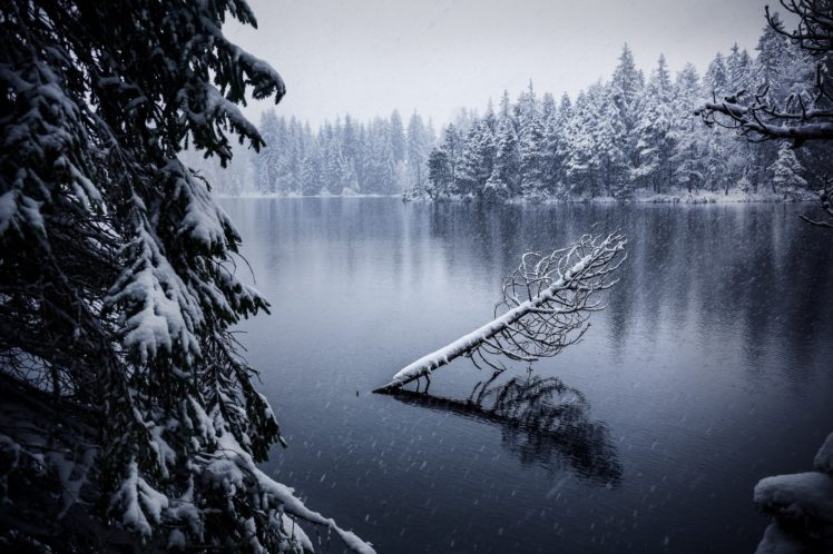 Switzerland, Winter, Water, Nature HD Wallpaper Desktop Background