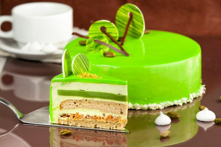 cake, Food, Green HD Wallpaper Desktop Background