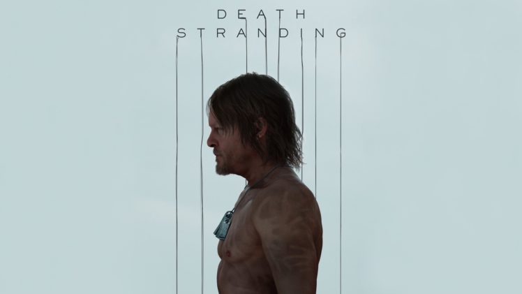 Norman Reedus Men Dark Hair Death Stranding Simple Background