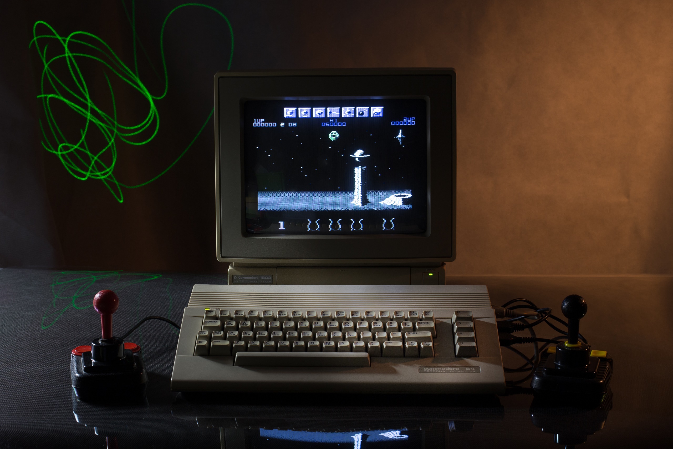 retro games, Computer, Joystick, Commodore 64, Wizball (Computer Game) Wallpaper