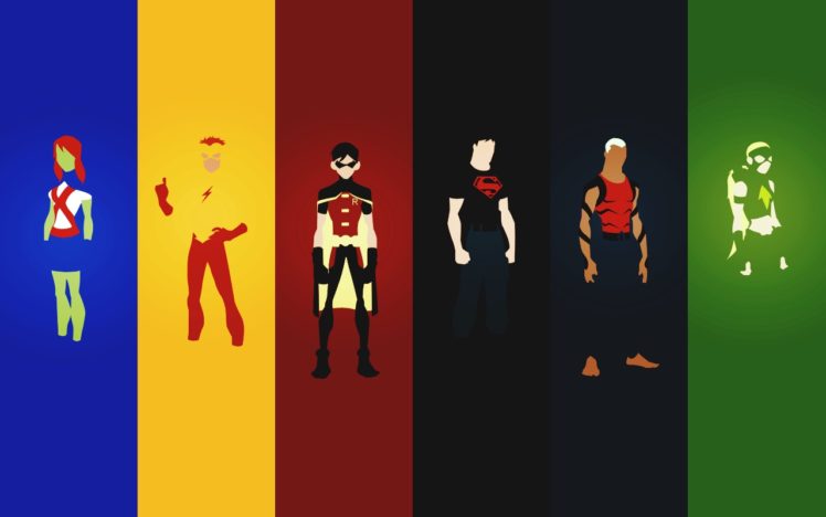 Robin (character), Minimalism, Young Justice, Kid Flash HD Wallpaper Desktop Background