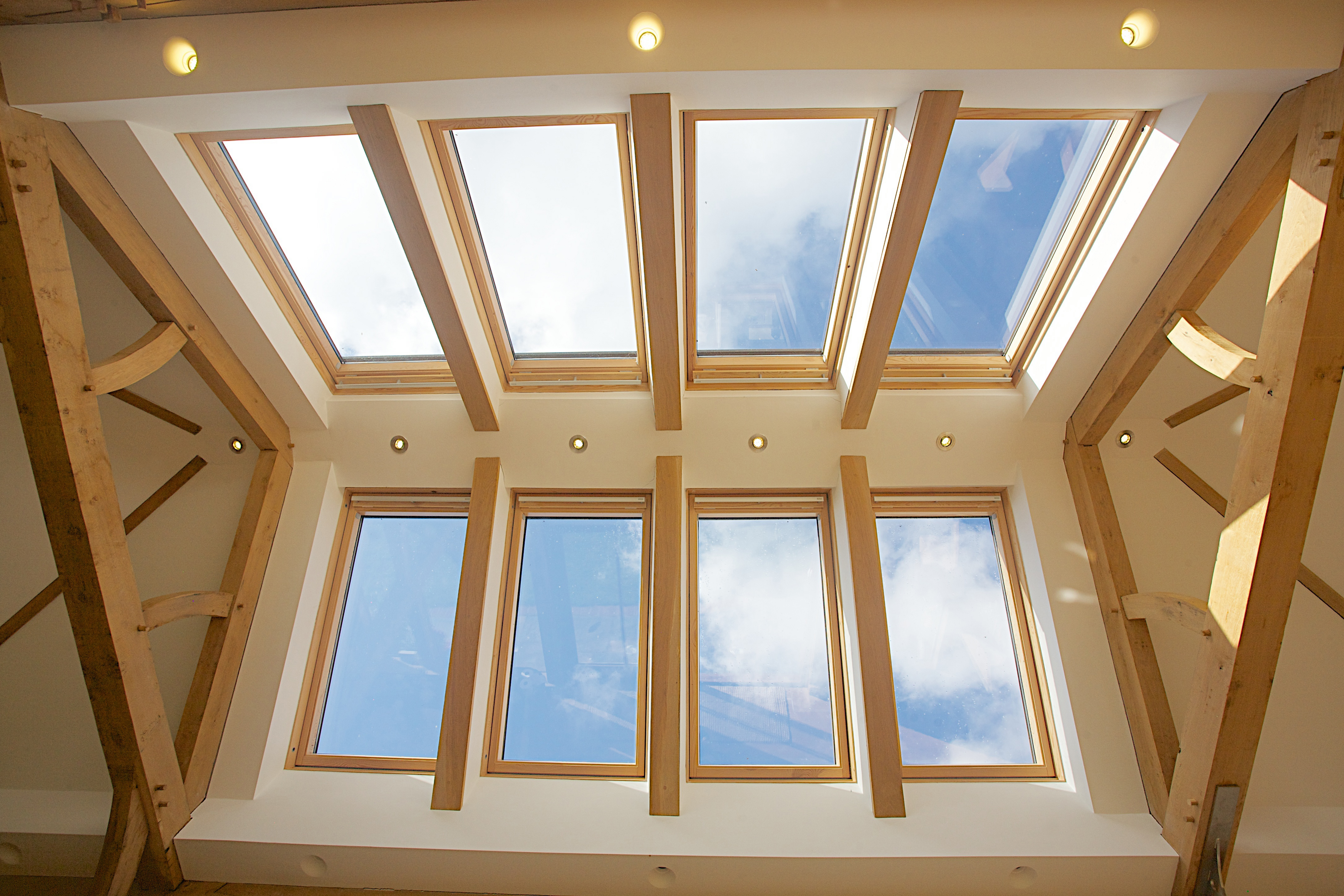 ceiling, Window, Interior, Glasses, Sky Wallpaper