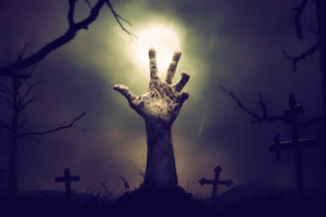 hands, Night, Fan art, Zombies, Cemetery, Cross