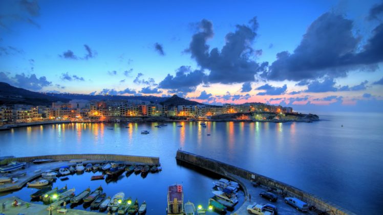 photography, Cityscape, Malta, Ports, Boat, Sea, Panoramas HD Wallpaper Desktop Background