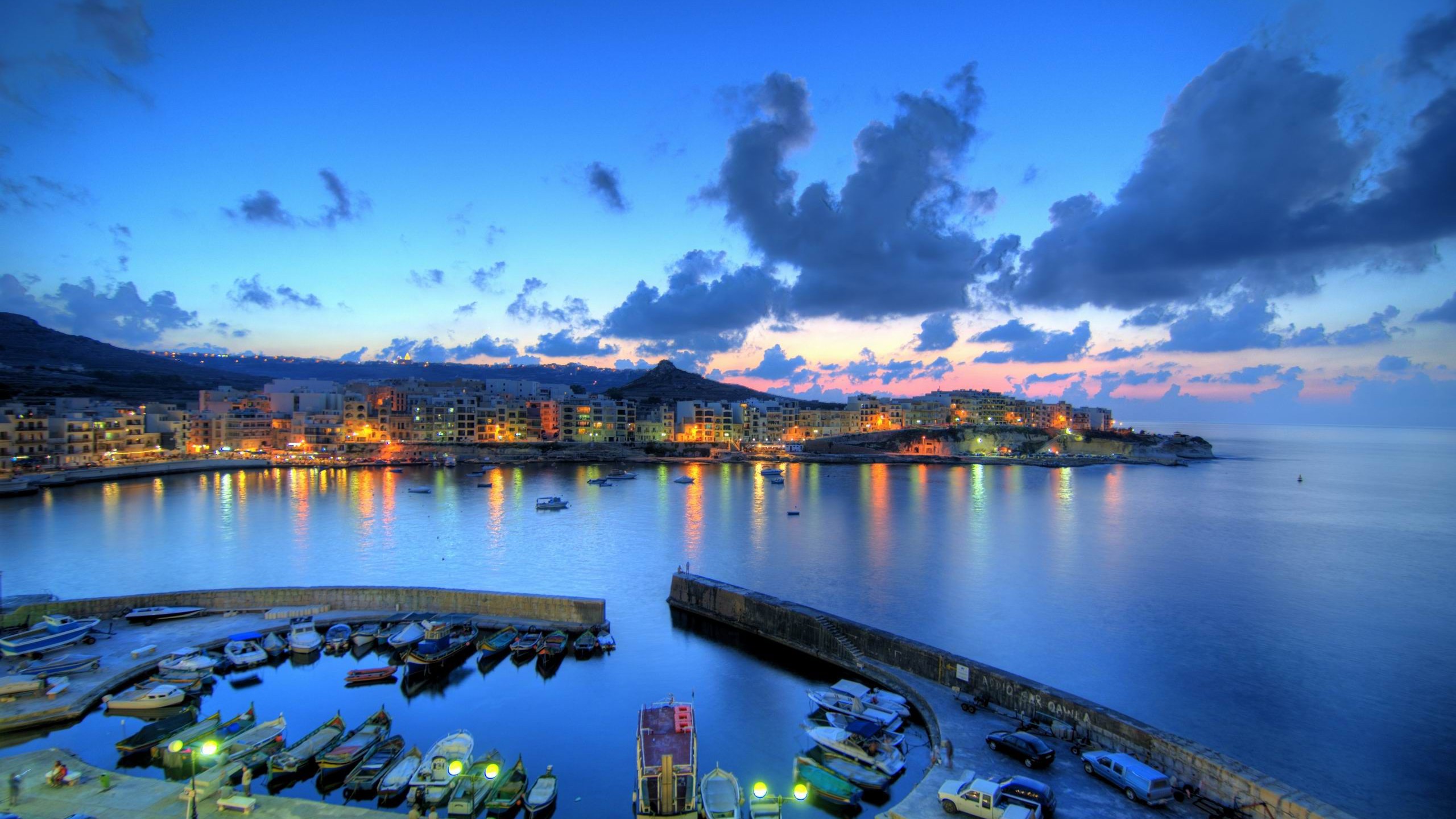 photography, Cityscape, Malta, Ports, Boat, Sea, Panoramas Wallpaper