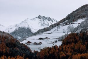nature, Mountains, Trees, Snow, Landscape