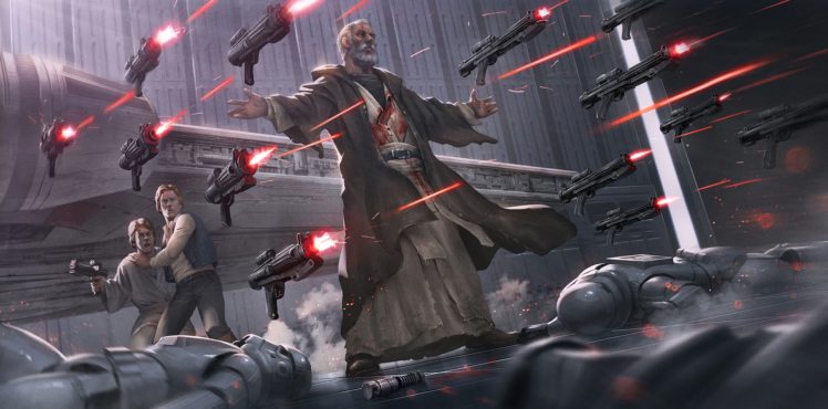 Han Solo, Luke Skywalker, Stormtrooper, Obi Wan Kenobi, Star Wars HD Wallpaper Desktop Background