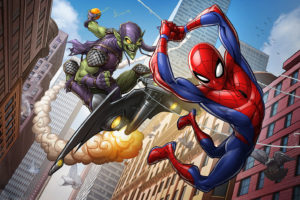 Patrick Brown, Spider Man, Green Goblin, City, New York City