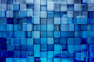 Blue Blocks Abstract Background