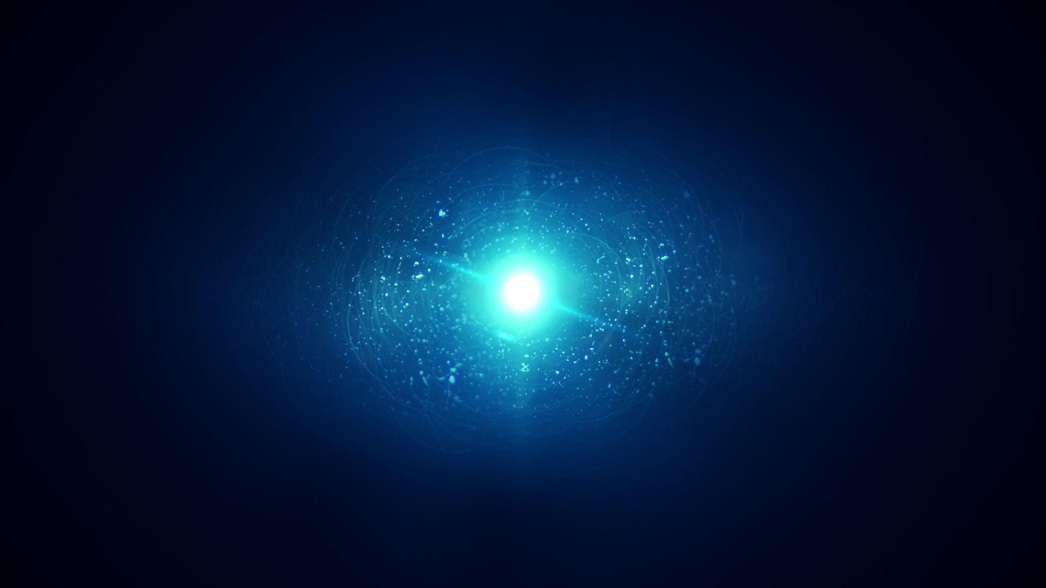 abstract, Glowing, Blue background Wallpaper