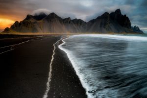 water, Nature, Iceland, Coast, Sea, Dark