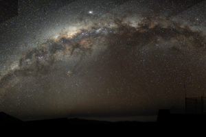 Milky Way, Spiral galaxy, Universe, Arch, Chile, Large Magellanic Cloud, Sagittarius, Paranal Observatory